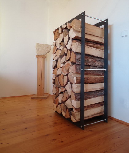 Stylový zásobník na dřevo - Velký Zoro - výška 130 cm